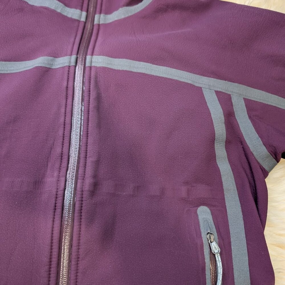 Outdoor Research Womens Mithril Purple Hooded Full Zip Jacket Sz S Fleece Lined - Picture 3 of 9